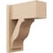 Ekena Millwork 7 1/2-in W x 14-in D x 18-in H Funston Block Rough Cedar Woodgrain TimberThane Outlooker, Primed Tan OUTUR075X14X18FST44RCPR - alternate 1